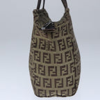 FENDI Zucchino Canvas Hand Bag Brown103841
