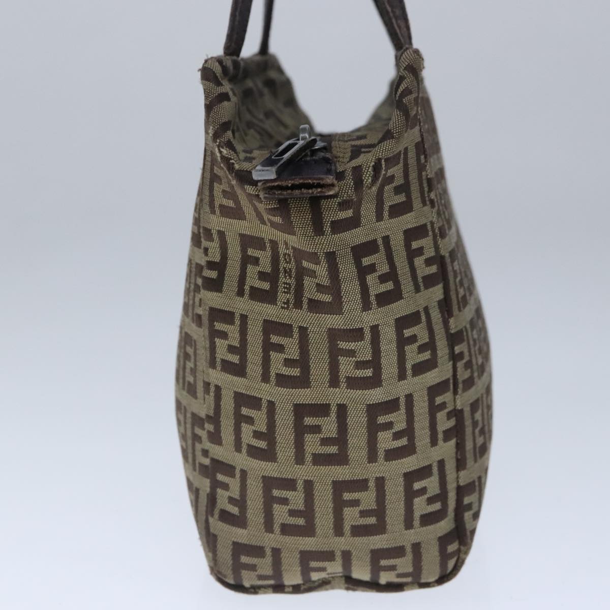 FENDI Zucchino Canvas Hand Bag Brown103841