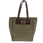 FENDI Zucchino Canvas Tote Bag Beige104183