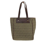 FENDI Zucchino Canvas Tote Bag Beige104183
