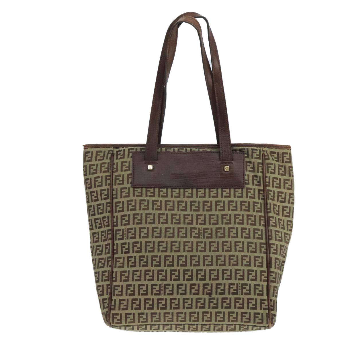 FENDI Zucchino Canvas Tote Bag Beige104183