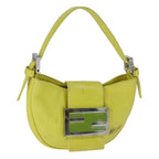 FENDI Mini Croissant Hand Bag Leather Yellow104272