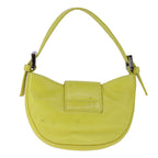 FENDI Mini Croissant Hand Bag Leather Yellow104272