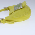 FENDI Mini Croissant Hand Bag Leather Yellow104272