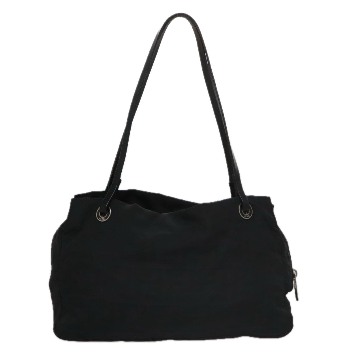 FENDI Zucca Canvas Shoulder Bag Black104305