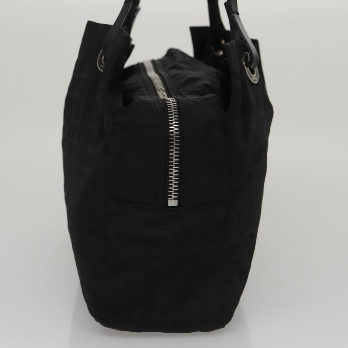 FENDI Zucca Canvas Shoulder Bag Black104305