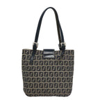 FENDI Zucchino Canvas Hand Bag Navy104306