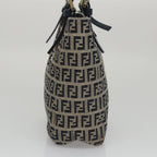 FENDI Zucchino Canvas Hand Bag Navy104306