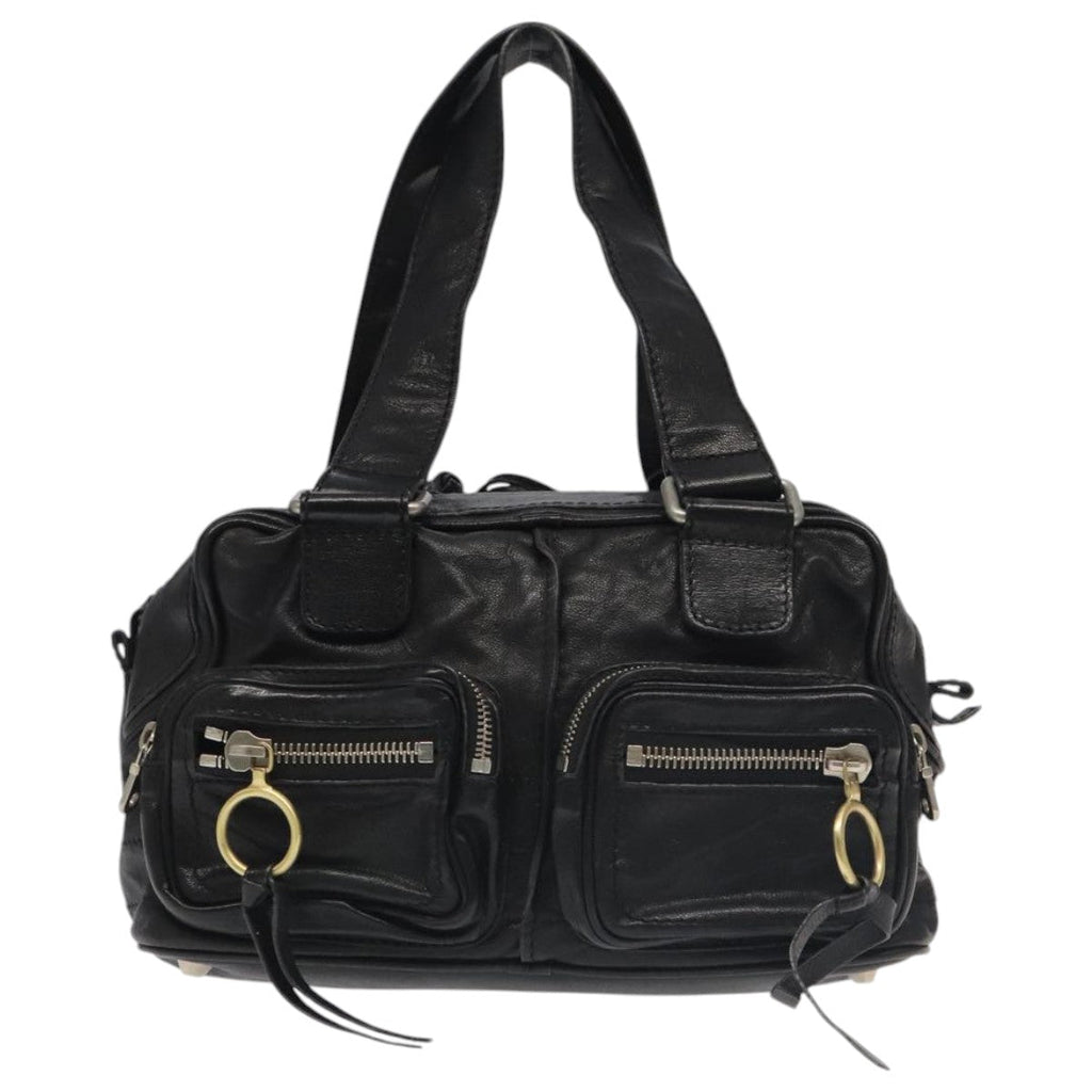 Chloe Betty Hand Bag Leather Black 104669