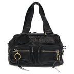 Chloe Betty Hand Bag Leather Black 104669