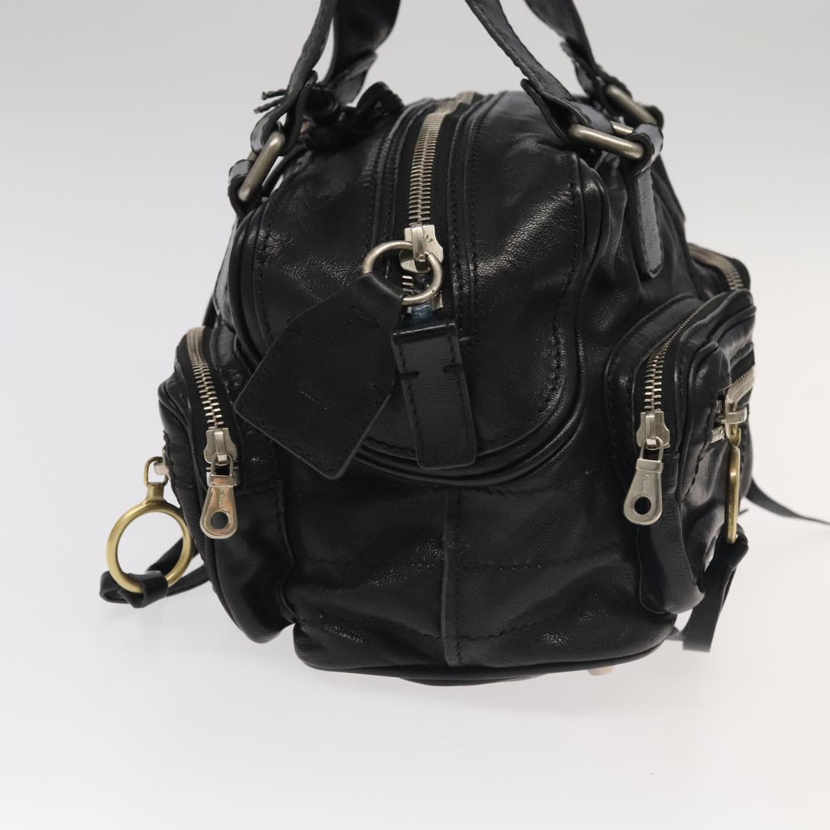 Chloe Betty Hand Bag Leather Black 104669