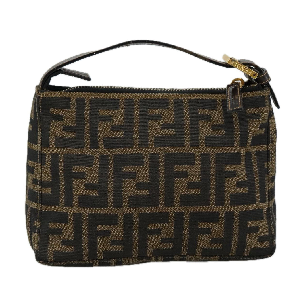 FENDI Zucca Canvas Hand Bag Brown104859