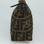 FENDI Zucca Canvas Hand Bag Brown104859