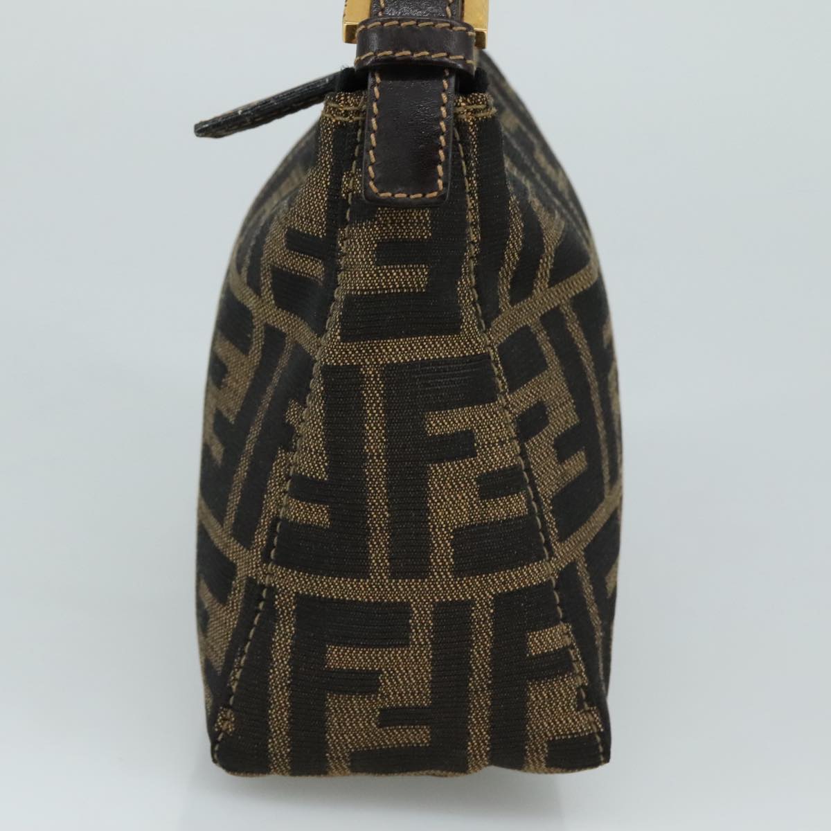 FENDI Zucca Canvas Hand Bag Brown104859