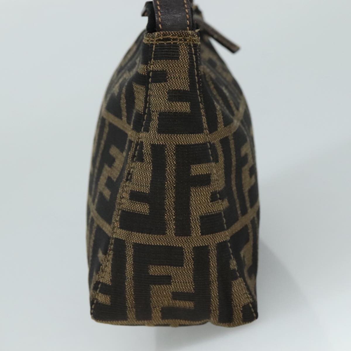 FENDI Zucca Canvas Hand Bag Brown104859