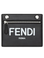 Fendi Peekaboo Pocket Clutch Bag Black
