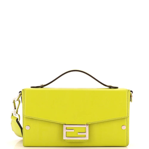 FENDI Baguette Soft Trunk Bag Zucca Leather