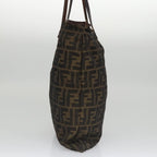 FENDI Zucca Canvas Tote Bag Brown Black105206