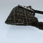 FENDI Zucca Canvas Mamma Shoulder Bag Brown Black Gold105316