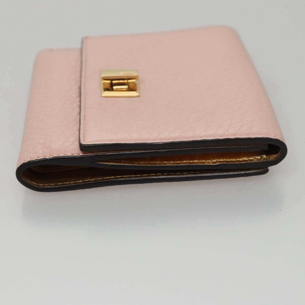 FENDI Peek A Boo Wallet Leather Pink105912
