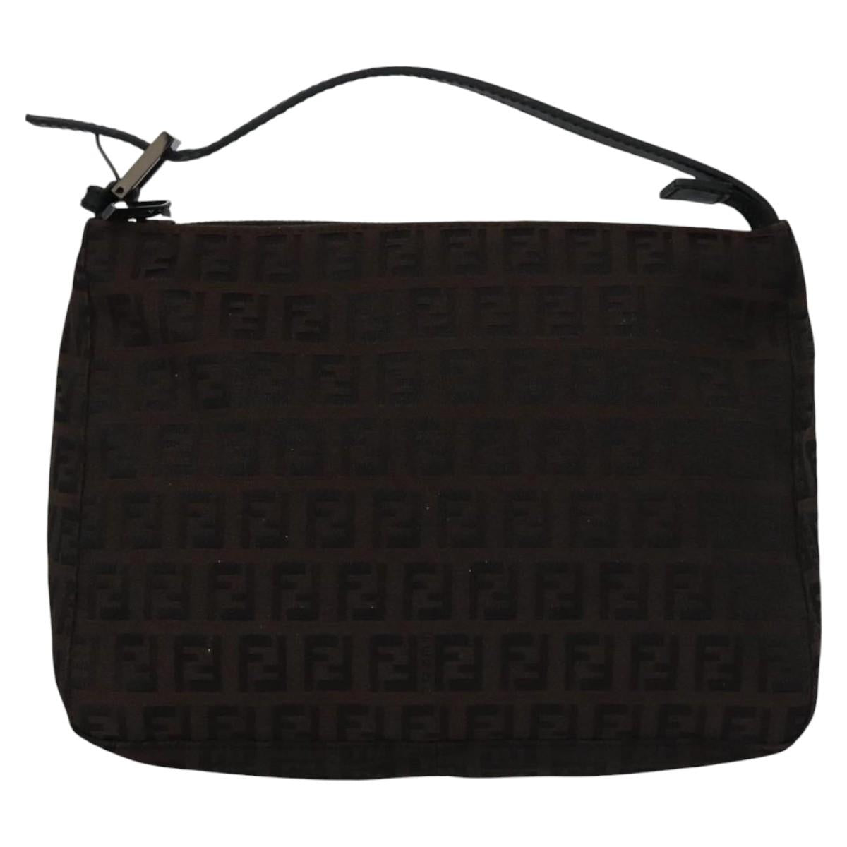 FENDI Zucchino Canvas Pouch Brown105942