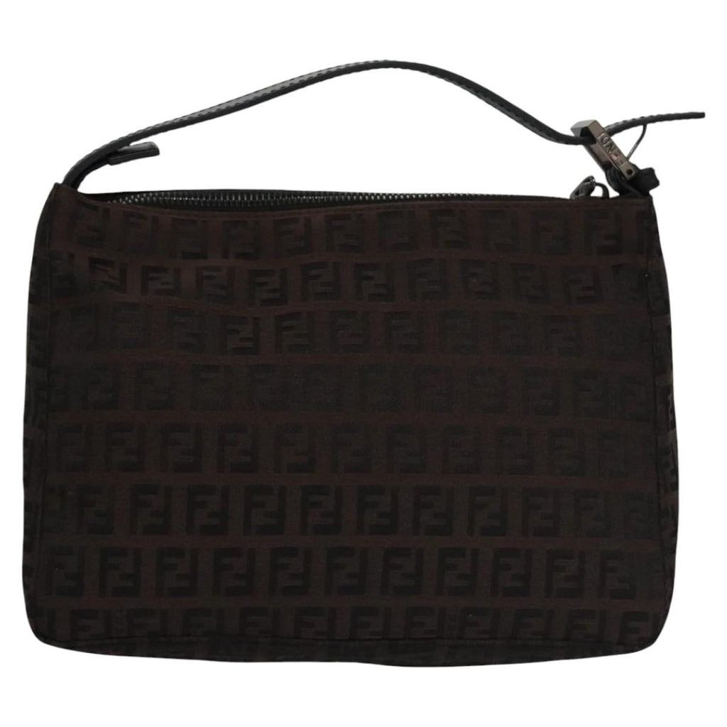 FENDI Zucchino Canvas Pouch Brown105942