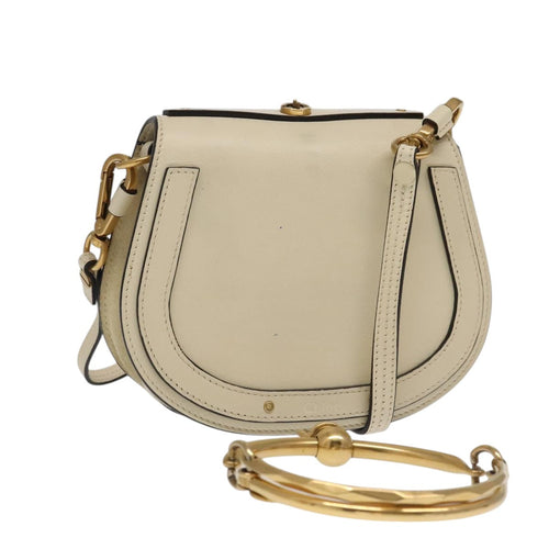 Chloe Nile Small Bracelet Shoulder Bag Leather Cream 106071