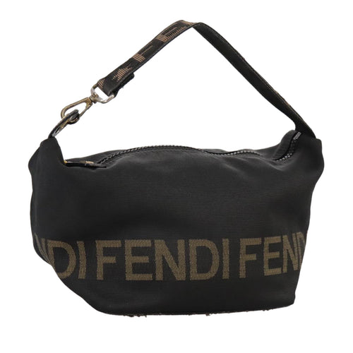 FENDI Hand Bag Canvas Black106592