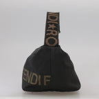 FENDI Hand Bag Canvas Black106592