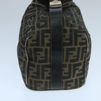 FENDI Zucca Canvas Vanity Pouch Brown Black106597