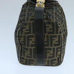 FENDI Zucca Canvas Vanity Pouch Brown Black106597