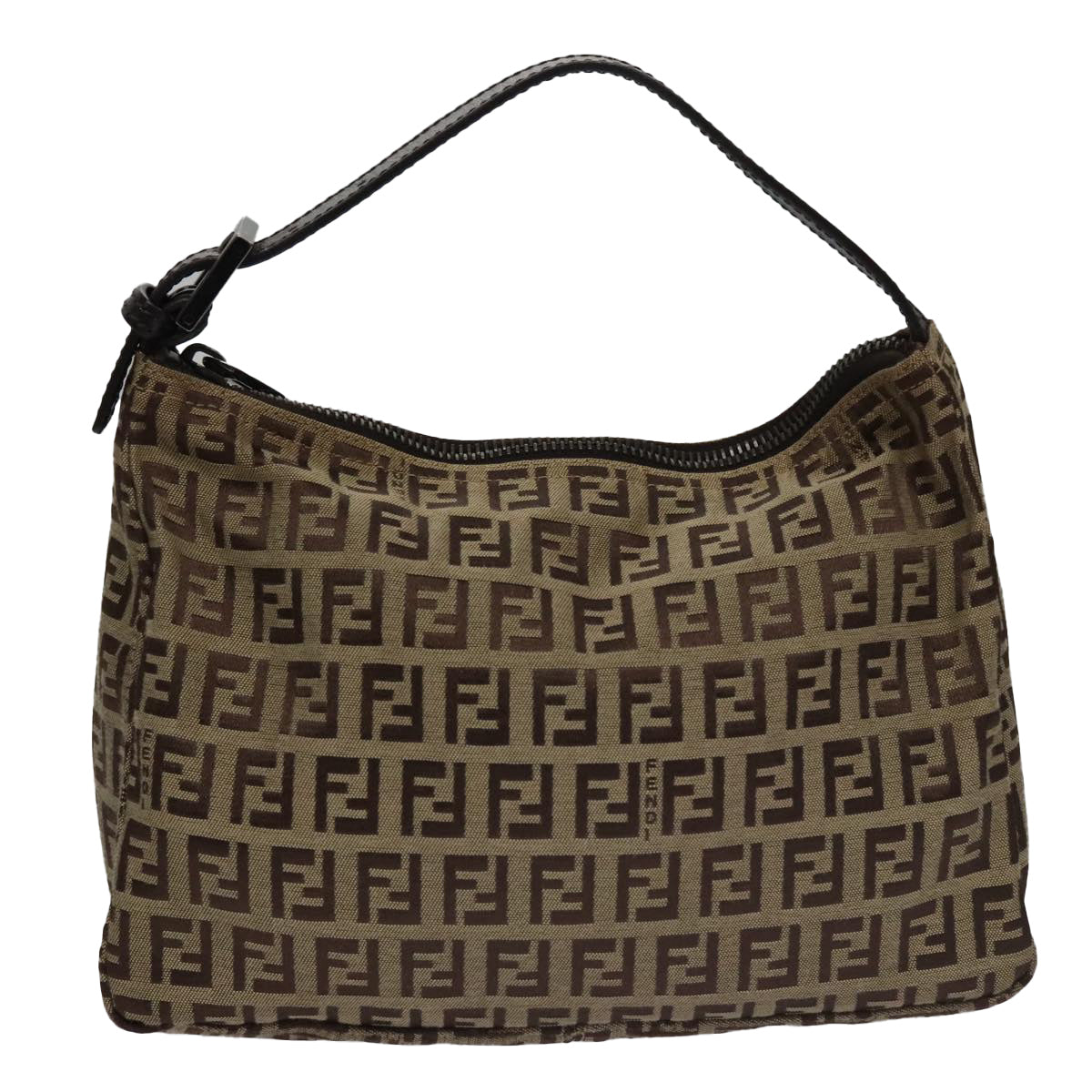 FENDI Zucchino Canvas Hand Bag Beige106688