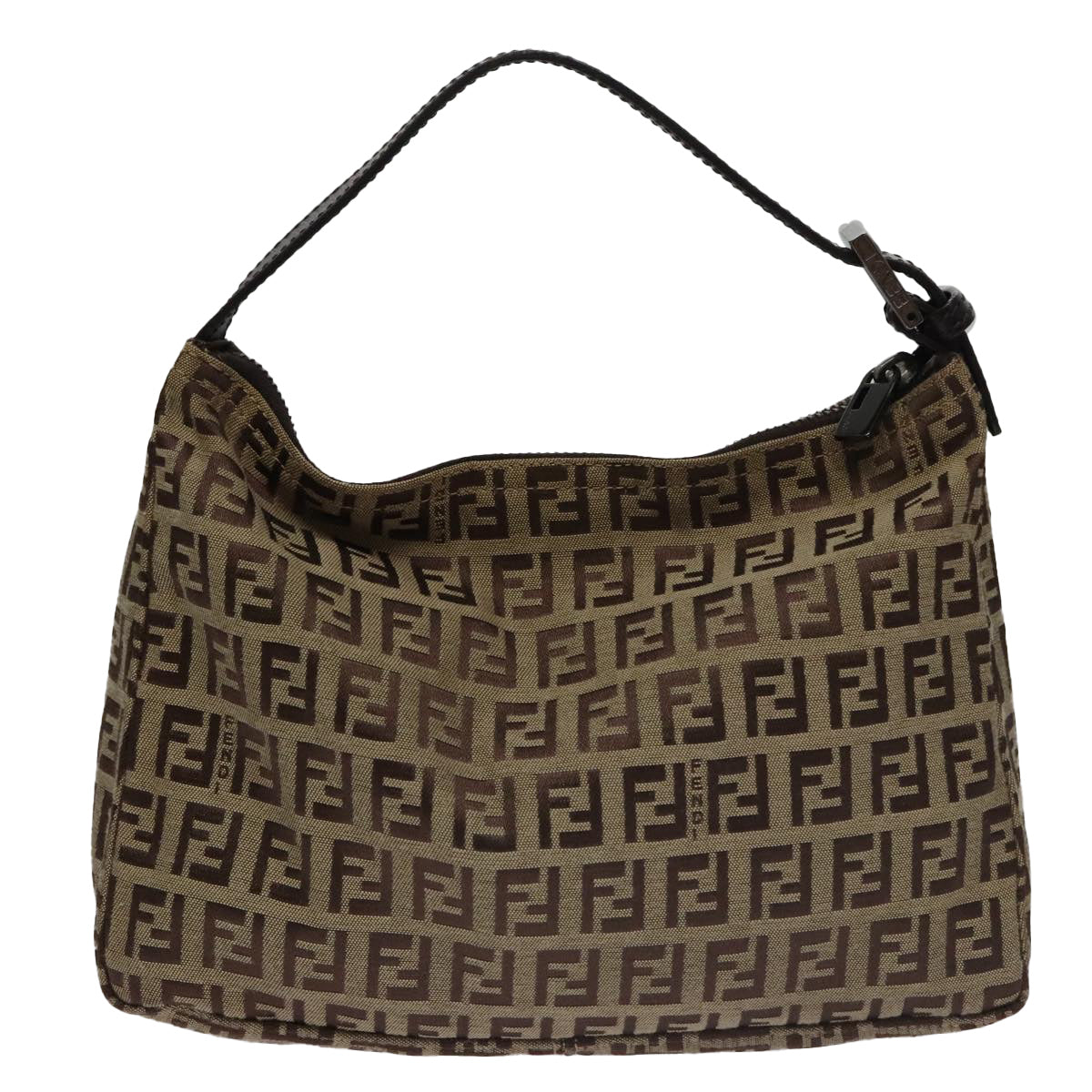 FENDI Zucchino Canvas Hand Bag Beige106688