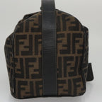 FENDI Zucca Canvas Vanity Pouch Brown Black Gold106699