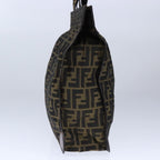 FENDI Zucca Canvas Tote Bag Brown Black Silver106828