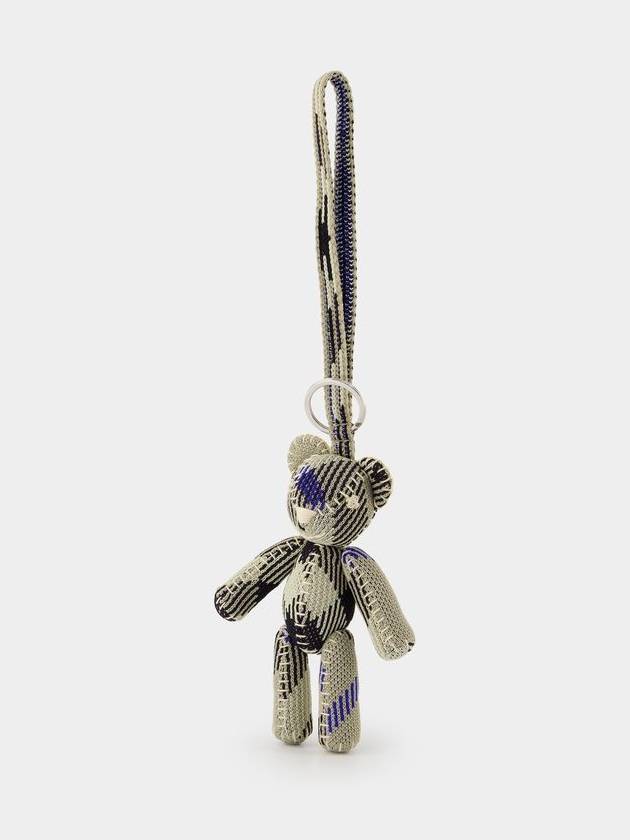 Burberry Knit Tom Keychain - Burberry - Cotton - Neutral