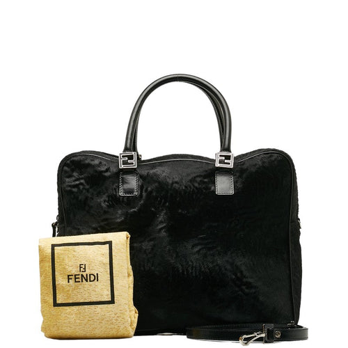 Fendi Handbags 2WAY Black Harako Leather  Fendi