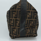 FENDI Zucca Canvas Vanity Pouch Brown Black107277