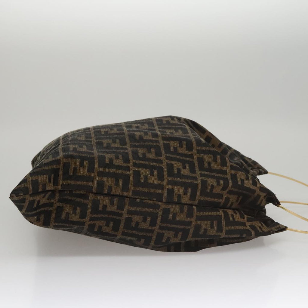 FENDI Zucca Canvas Hand Bag Brown107608