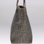FENDI Zucca Canvas Tote Bag PVC Leather Brown107609