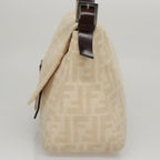 FENDI Zucca Canvas Mamma Baguette Shoulder Bag Beige107611