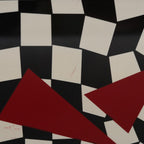 FENDI Zucchino Canvas Hand Bag Red108149