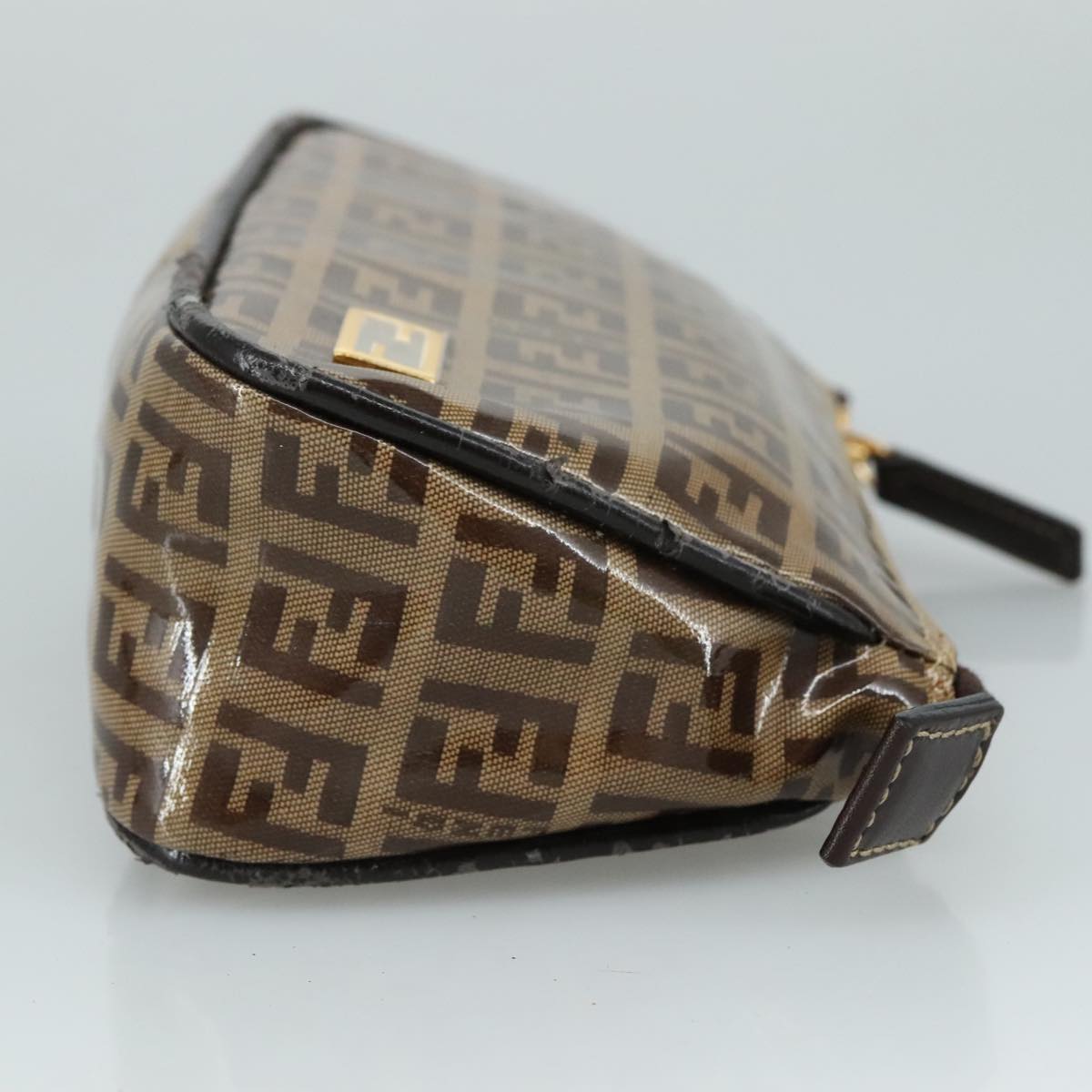 FENDI Zucchino Canvas Pouch Brown108302