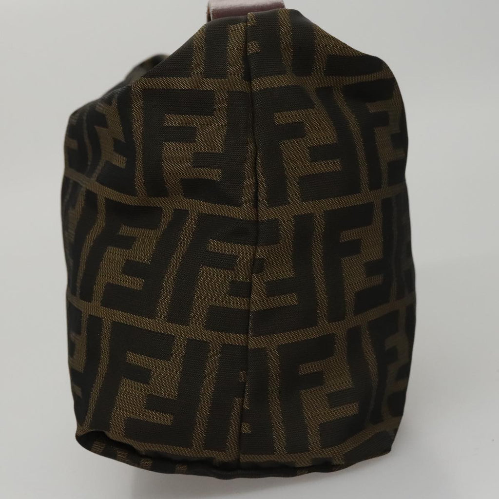 FENDI Zucca Canvas Hand Bag Brown Black108546