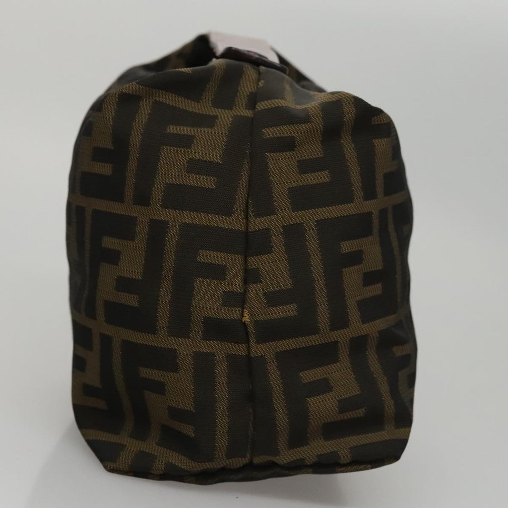 FENDI Zucca Canvas Hand Bag Brown Black108546