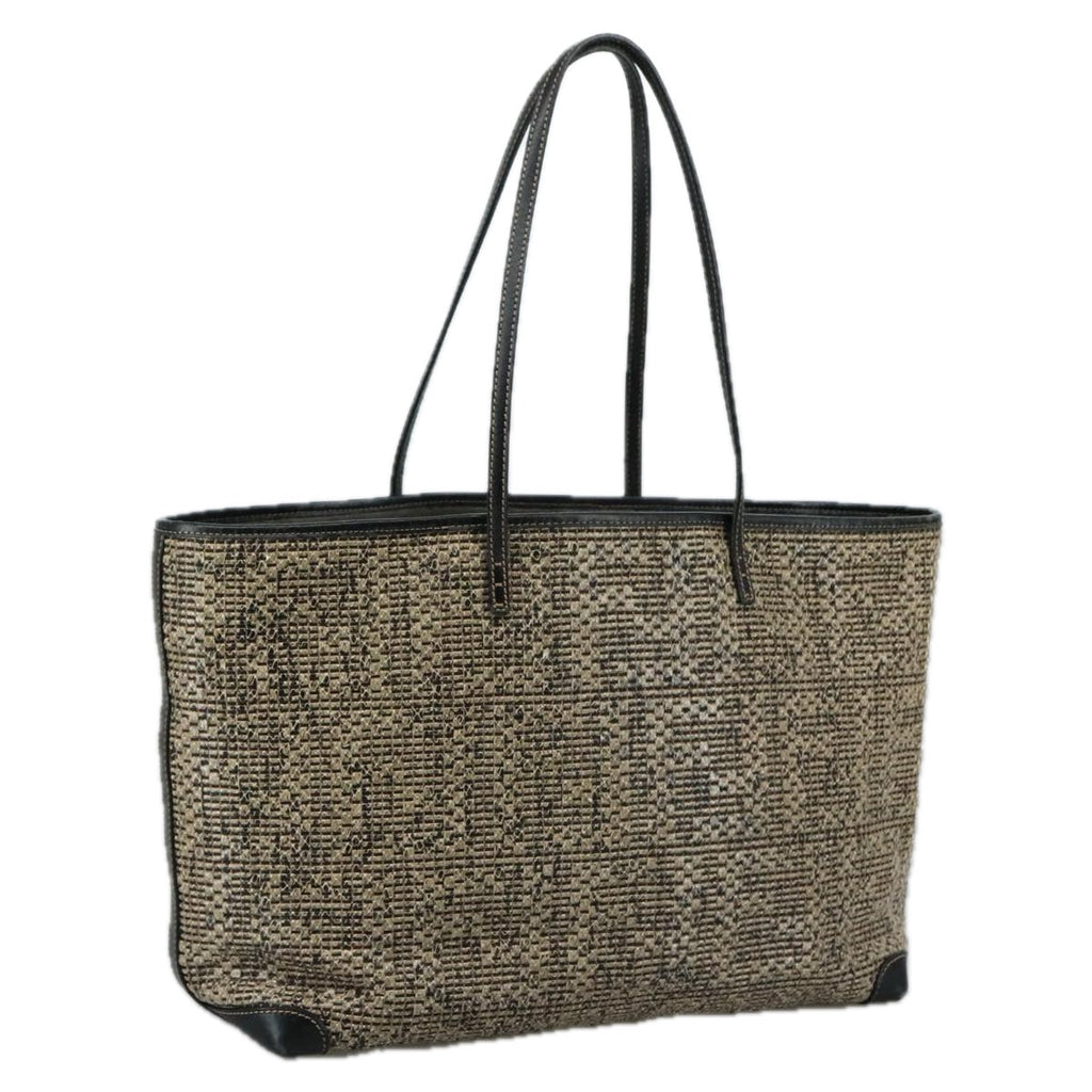 FENDI Zucca Canvas Tote Bag PVC Leather Beige Black108584