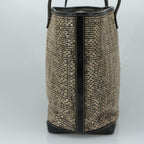 FENDI Zucca Canvas Tote Bag PVC Leather Beige Black108584