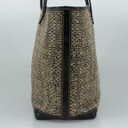 FENDI Zucca Canvas Tote Bag PVC Leather Beige Black108584