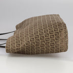 FENDI Zucchino Canvas Tote Bag Brown108741