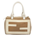 FENDI Hand Bag Canvas Beige108950